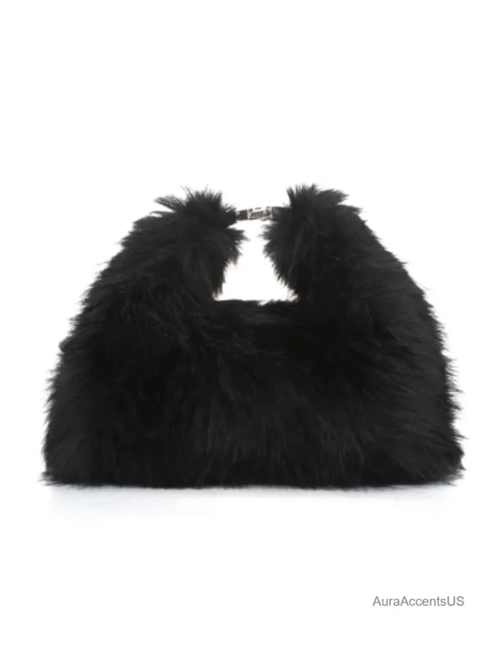 Faux Fur Hobo Bag Women Soft Plush Fuzzy Shoulder Crossbody Purse Winter
